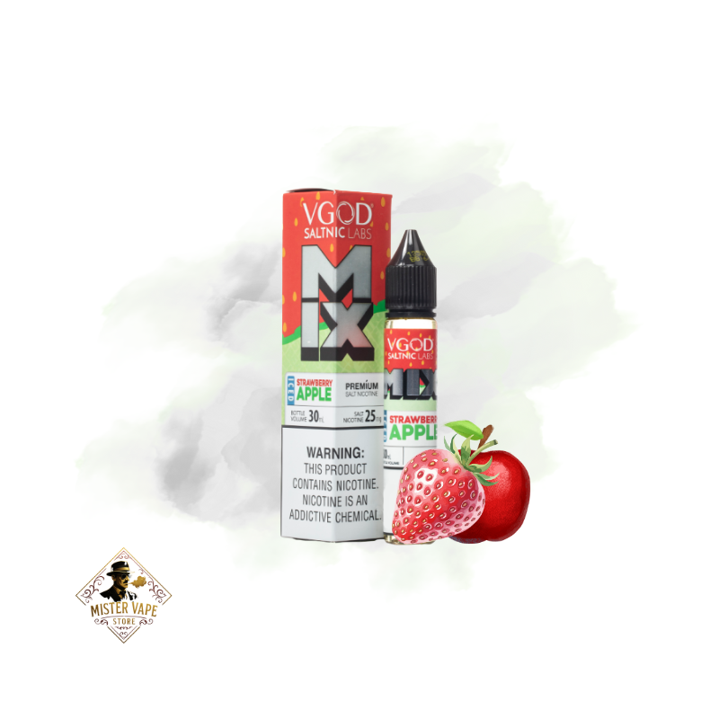 سالت نیکوتین سیب و توت‌ فرنگی یخ ویگاد | VGOD MIX Iced Strawberry Apple