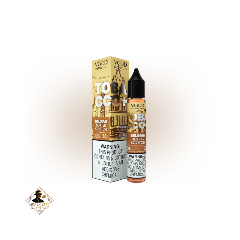 سالت توباکو باتراسکاچ بلژیکی ویگاد VGOD Tobacco Belgian Butter scotch